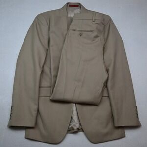 Renoir 34R 30x30 Khaki Slim Mens Jacket Pants Suit